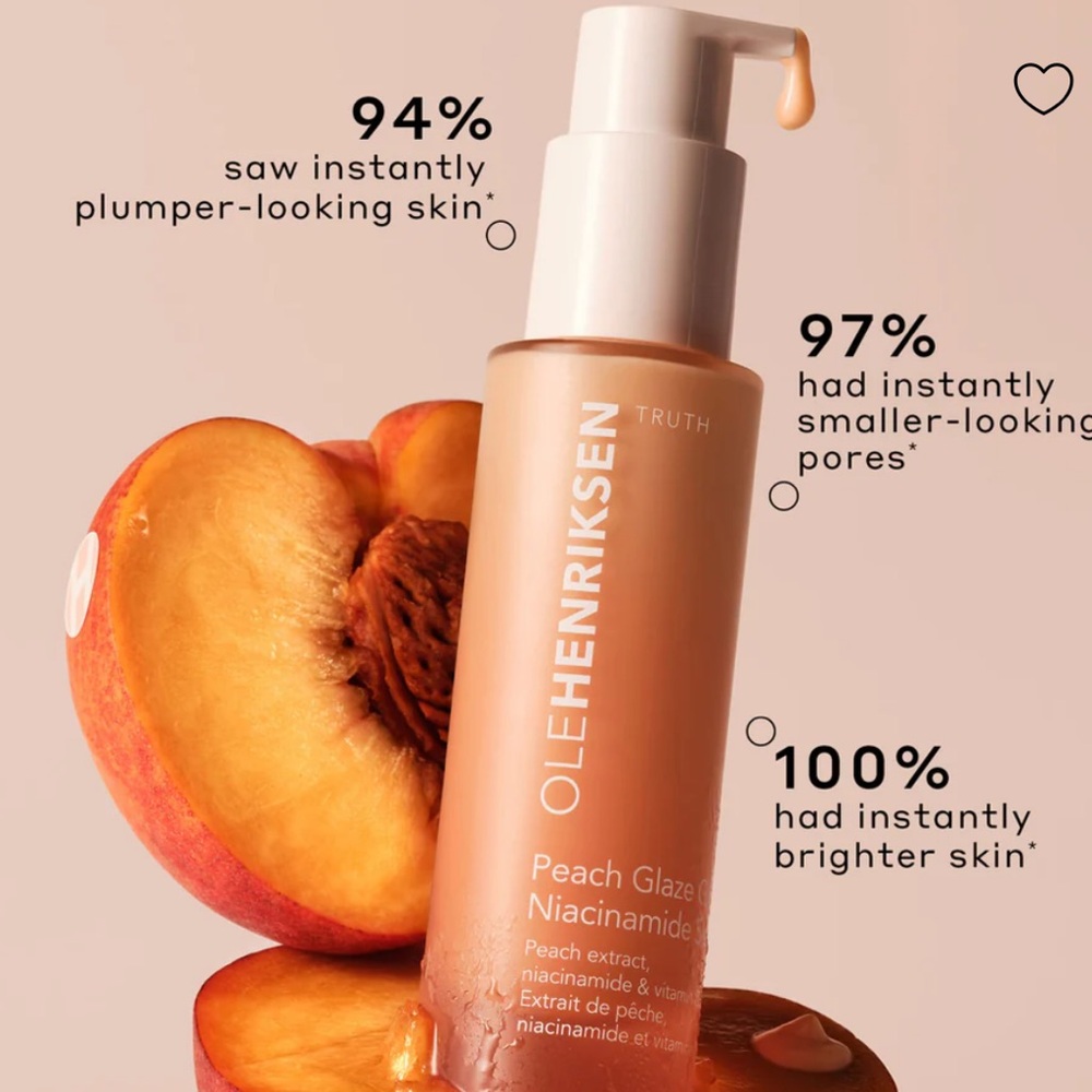 NEW Ole Henriksen PEACH GLAZE GLOW NIACINAMIDE SERUM WITH VITAMIN C skincare